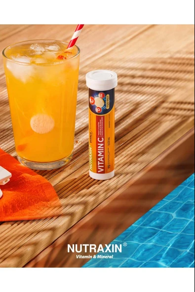 Nutraxin Efervesan - Vitamin C-D-Zinc 15 Tablet 5 Adet - Resim 4