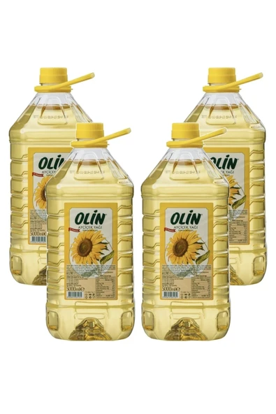 OLİN Ayçiçek Yağı 5 Lt Pet X 4 Adet (20 Lt) ürün görseli