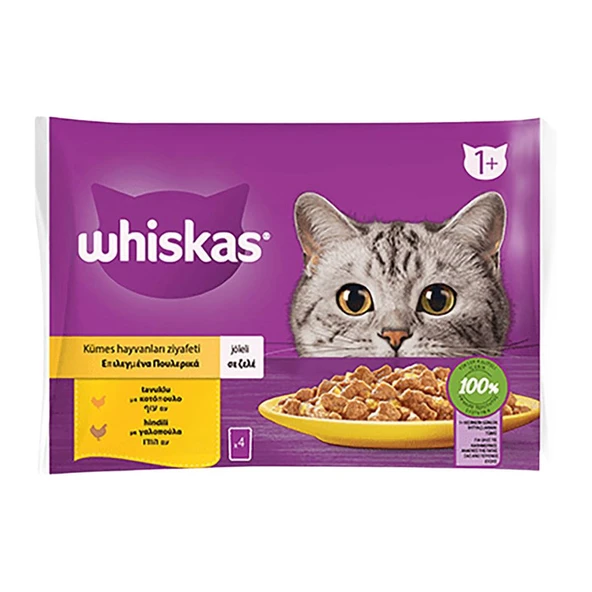 Whiskas Mama Kümes Hayvanları Ziyafeti Poşet Yaş 340 Gr ürün görseli 1