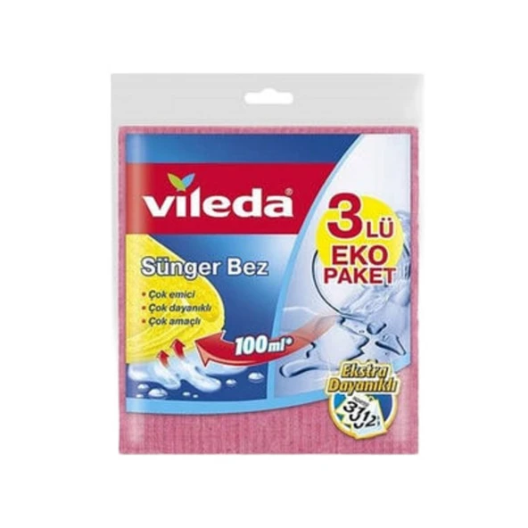 Vileda Sünger Bez 3'lü ürün görseli