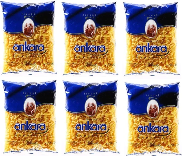 Nuh'un Ankara Makarnası Klasik Fiyonk Makarna 6 x 500 G ürün görseli 1
