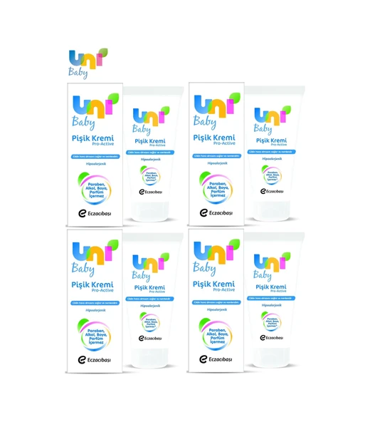 Uni Baby Bebek Bakım Pişik Önleyici Kremi 75ml Pro Active 4 Lü ürün görseli 1