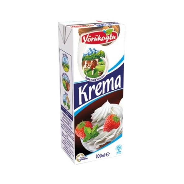 Yörükoğlu Çırpma Krema 200 Ml ürün görseli