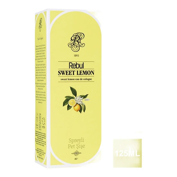 Rebul Sweet Lemon Kolonya Spreyli 125 Ml ürün görseli 1