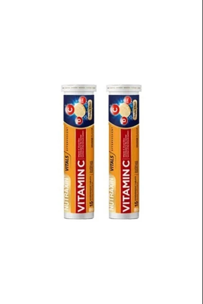 Nutraxin Efervesan - Vitamin C-D-Zinc 15 Tablet 2 Adet ürün görseli