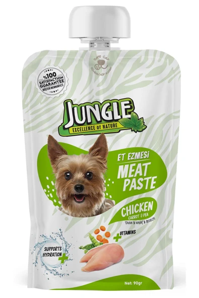 Jungle 90 gr Et Ezmesi Köpek Taze Tavuk & Havuçlu 10'lu ürün görseli 1