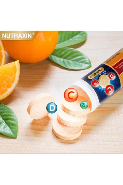 Nutraxin Efervesan - Vitamin C-D-Zinc 15 Tablet 4 Adet - Resim 6