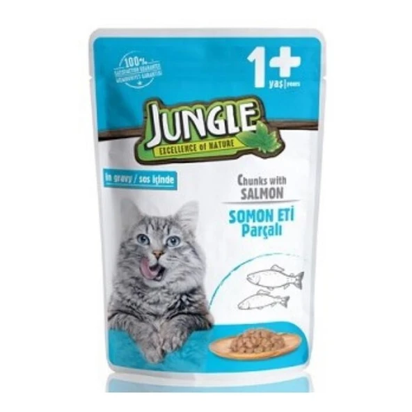 Jungle Mama Kedi Somonlu 100 Gr ürün görseli 1