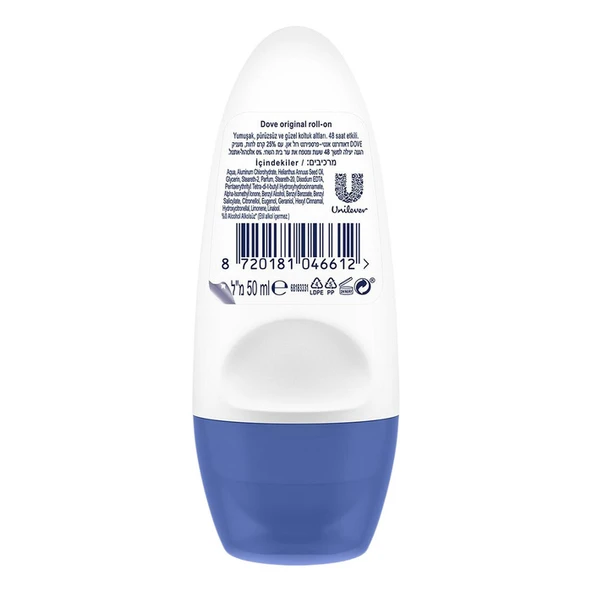 Dove Original Roll On 50 Ml ürün görseli 1