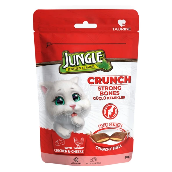 Jungle Mama Crunch Kedı Ödül Güçlü Kemikler 60 Gr ürün görseli