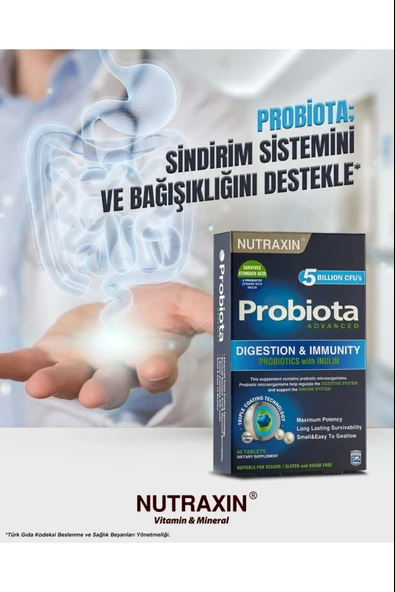 Nutraxin Probiota Advanced 60 Tablet 4 Adet - Resim 5