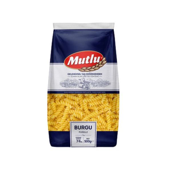 Mutlu Burgu Makarna 500 Gr ürün görseli