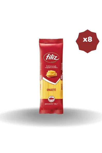 FİLİZ SPAGETTİ MAKARNA 500 GR X 8 Adet ürün görseli