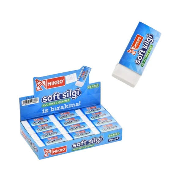 Mikro Soft Silgi Beyaz 2B-24TR ürün görseli 1