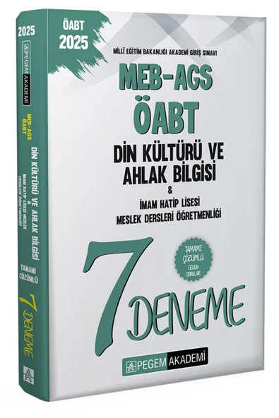 Pegem Akademi Yayıncılık 2025 MEB-AGS-ÖABT Din Kültürü Ve Ahlak Bilgisi İmam Hatip Lisesi Meslek Dersleri Öğretmenliği Tamamı ürün görseli