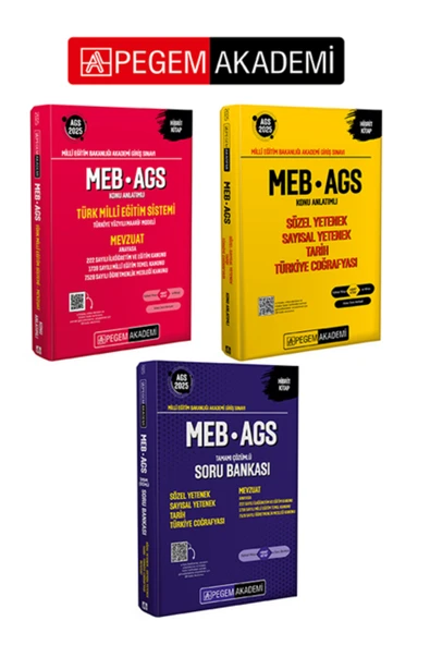 Pegem Akademi Yayıncılık PEGEM AKADEMİ 2025 MEB-AGS Konu Anlatımlı Türk Milli Eğitim Sistemi-Mevzuat + 2025 MEB-AGS Konu Anla ürün görseli