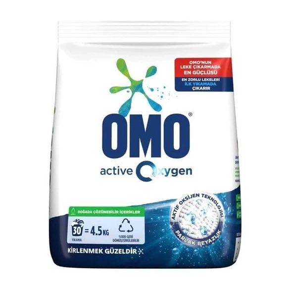 Omo Toz Çamaşır Deterjanı Active Oxygen 4.5 Kg ürün görseli 1
