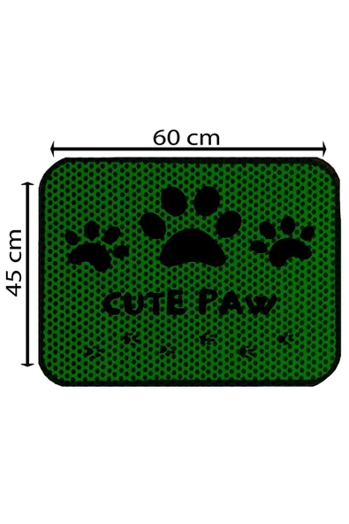 A 1968 AKTUNÇ TEKSTİL Elekli Tuvalet Önü Desenli Kedi Kumu Paspas 45 X 60 Cm - Resim 2