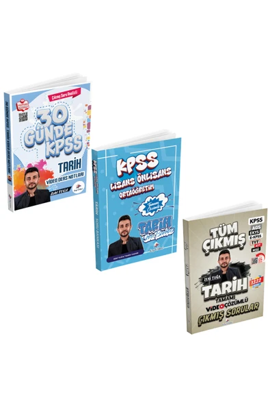 Dizgi Kitap 2026 KPSS Tarih Kazandıran 3'lü Set Zeki Tuğa ürün görseli