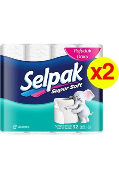 Selpak Tuvalet Kagıdı 32 Lı X 2 Paket ürün görseli