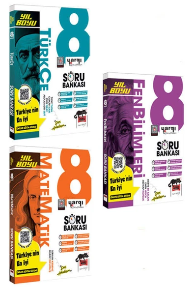 Yargı Yayınları Yargı Yayınları 8.Sınıf LGS Türkçe-Matematik-Fen Bilimleri Yıl Boyu Soru Bankası Seti (3 Kitap) ürün görseli