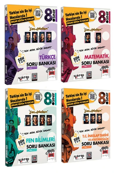 Yargı Yayınları Yargı Ders Arkadaşım 8.Sınıf LGS Tüm Dersler Son Tur Soru Bankası Seti (4 Kitap) ürün görseli