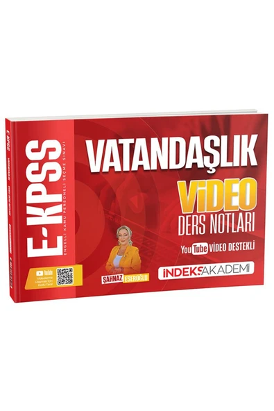 İndeks Akademi 2026 EKPSS Vatandaşlık Video Ders Notları - Şahnaz Eseroğlu Yayıncılık ürün görseli