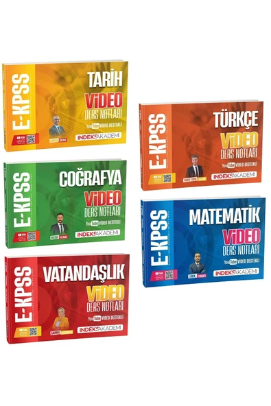 İndeks Akademi 2026 EKPSS Video Ders Notları 5 li Set Yayıncılık ürün görseli