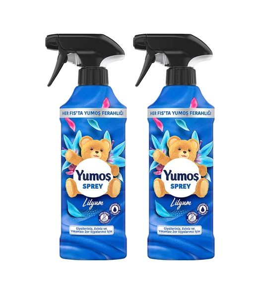 Yumoş Sprey Yıkaması Zor Eşyalar için Lilyum 2 x 450 ML ürün görseli 1