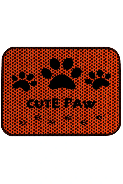 A 1968 AKTUNÇ TEKSTİL Elekli Tuvalet Önü Desenli Kedi Kumu Paspas 45 X 60 Cm - Resim 3