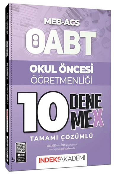 İndeks Akademi İndeks Akademi 2026 ÖABT MEB-AGS Okul Öncesi Öğretmenliği 10 DenemeX Çözümlü İndeks Akademi Yayıncıl ürün görseli