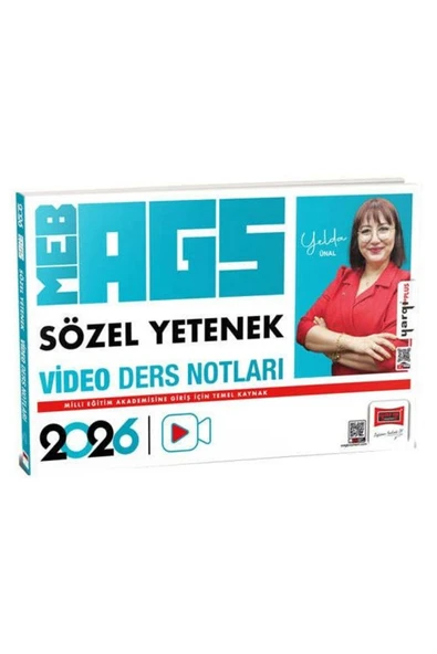 Yargı Yayınları Yargı 2026 MEB-AGS Sözel Yetenek Video Ders Notları - Yelda Ünal Yargı Yayınları ürün görseli