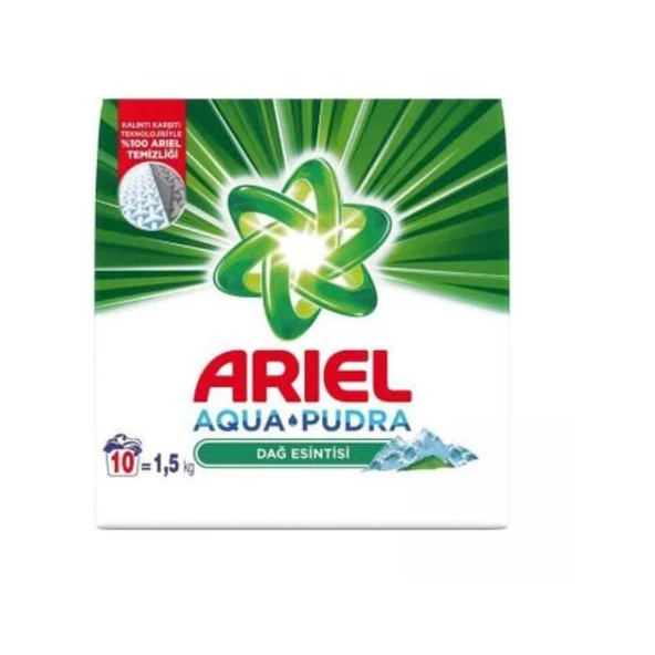 Ariel Çamaşır Deterjanı Toz Aqua Pudra Dağ Esintisi 1.5 Kg ürün görseli 1