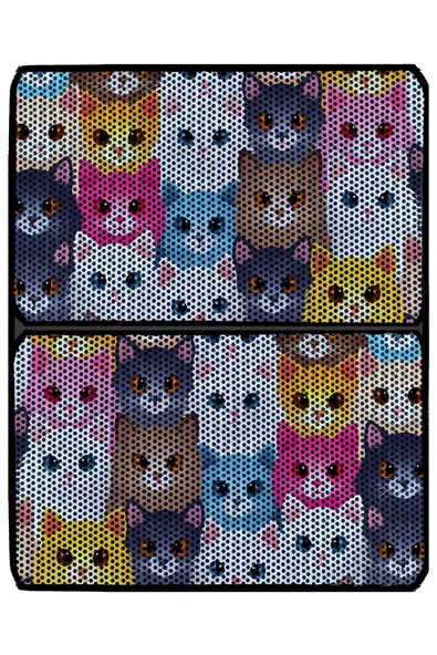 A 1968 AKTUNÇ TEKSTİL 3 XL PREMİUM DESENLİ KEDİ KUMU PASPASI 90 cm x 120 cm - Resim 3