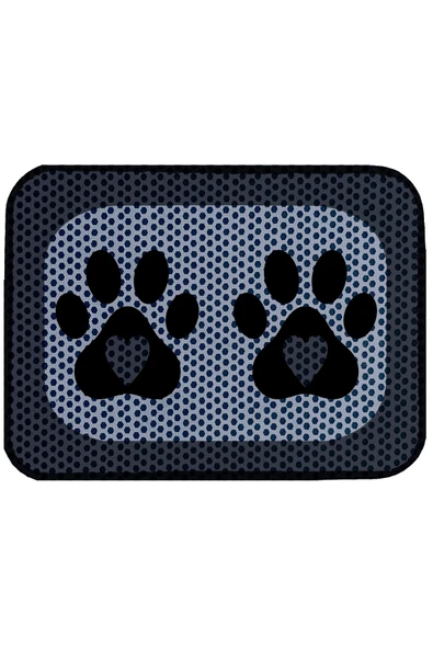 A 1968 AKTUNÇ TEKSTİL Elekli Tuvalet Önü Desenli Kedi Kumu Paspas 45 X 60 Cm - Resim 3