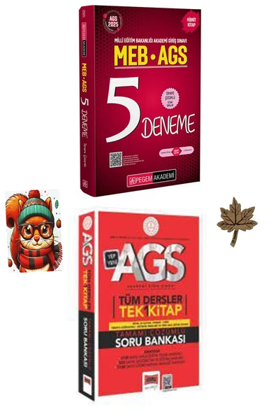 Pegem Akademi Yayıncılık 2025 Meb Ags Pegem 5 Deneme Yargı Ags Tek Kitap Soru Bankası ürün görseli