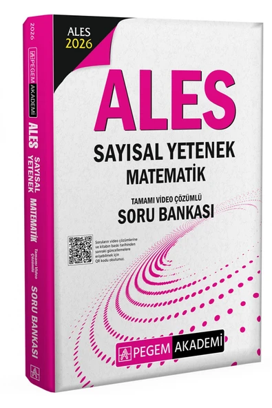 Pegem Akademi Yayıncılık 2026 ALES Sayısal Yetenek Matematik Tamamı Video Çözümlü Soru Bankası ürün görseli