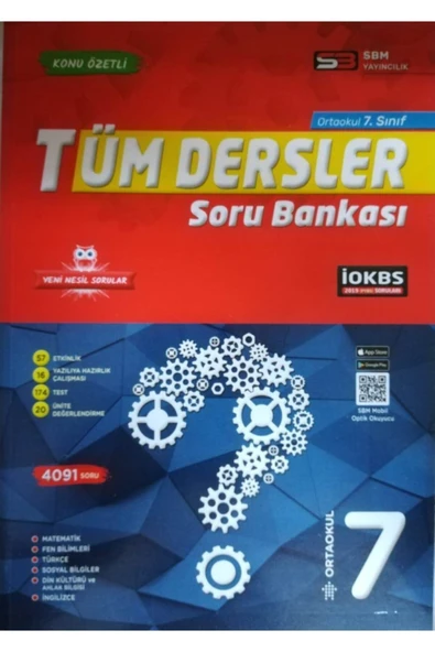 Sbm Yayıncılık Soru Bankası Merkezi 7.sınıf Tüm Dersler Soru Bankası ürün görseli