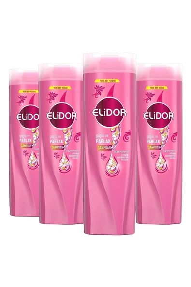 Elidor Şampuan Güçlü Parlak 400ml 4 Adet ürün görseli 1