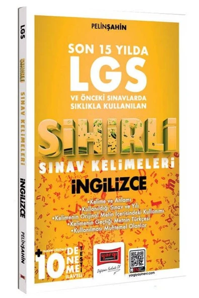Yargı Yayınları Yargı LGS İngilizce Son 15 Yılda Sıklıkla Kullanılan Sihirli Sınav Kelimeleri (10 Deneme İlaveli) Ya ürün görseli