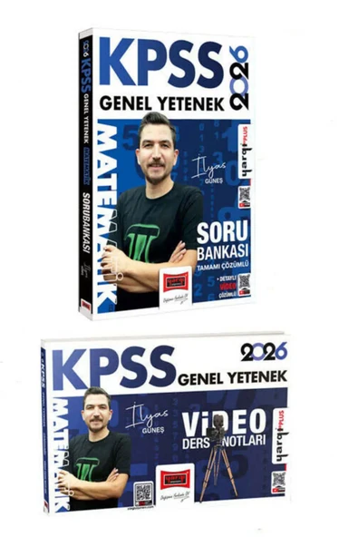 Yargı Yayınları 2026 KPSS Genel Yetenek Matematik Soru Bankası ve Video Ders Notları Seti (İlyas Güneş) ürün görseli