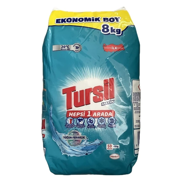 Tursilmatik Hepsi 1 Arada Toz Deterjanı 8 Kg ürün görseli