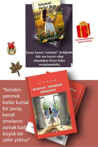 Linza Yayınları Bahar Özkan İçindeki En İyi Sen & Esra Özkan Mesafeler Yansımalar Dönüşümler (4 HEDİYELİ) ürün görseli 1