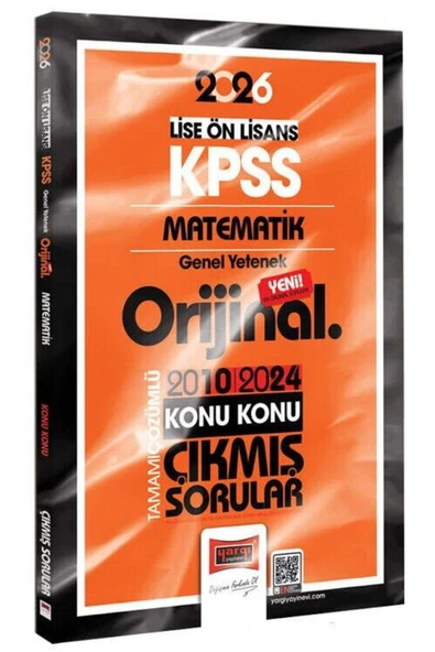Yargı Yayınları Yargı 2026 KPSS Lise Ön Lisans Matematik Orijinal Çıkmış Sorular 2010-2024 Çözümlü ürün görseli