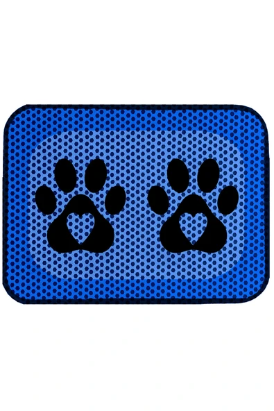 A 1968 AKTUNÇ TEKSTİL Elekli Tuvalet Önü Desenli Kedi Kumu Paspas 45 X 60 Cm - Resim 3