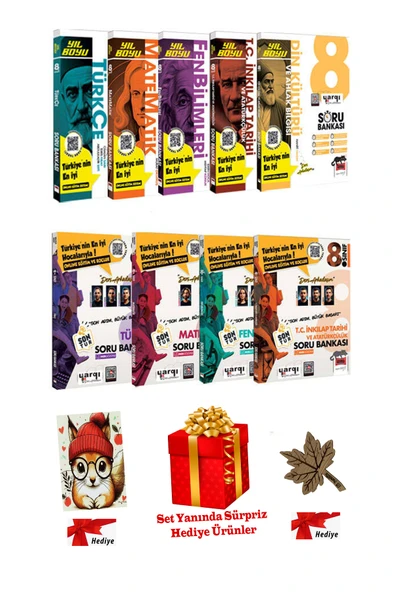 Yargı Yayınları Yargı Ders Arkadaşım 8.Sınıf LGS Tüm Dersler Soru ve Son turKazandıran Set 9 Kitap + 4 HEDİYELİ ürün görseli
