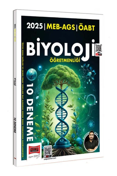 Yargı Yayınları 2025 Meb Ags Öabt Biyoloji Öğretmenliği 10 Deneme (MUSTAFA AYAZ) ürün görseli