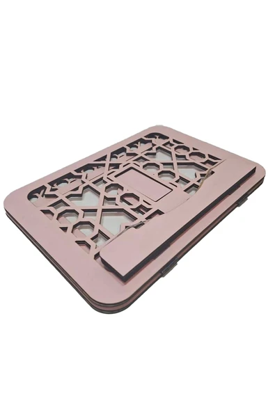 PeraMila Üç Kademeli Ahşap Rahle Kuran-ı Kerim & Kitap Okuma Standı Tablet Laptop Tutucu Nota Standı - Resim 3