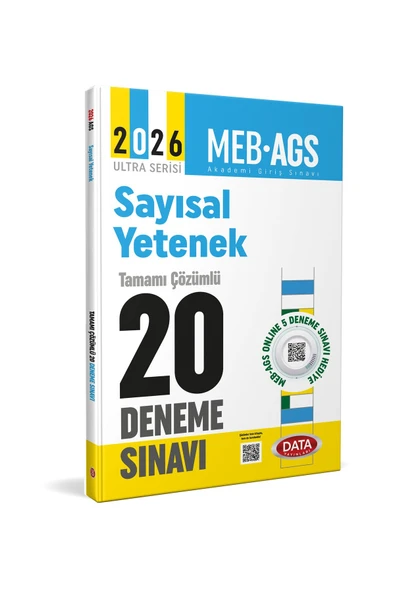 Data Yayınları Data MEB-AGS Sayısal Yetenek 20 Deneme Çözümlü Ultra Serisi ürün görseli