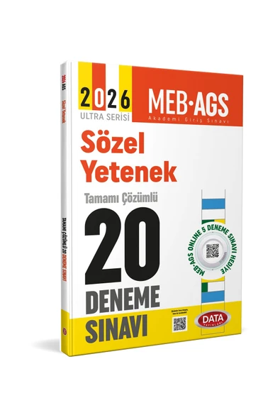 Data Yayınları Data MEB-AGS Sözel Yetenek 22 Deneme Çözümlü Ultra Serisi ürün görseli